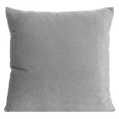 Poszewki na poduszki - Euro Firany Poszewka Eurofirany Velvet Eliza Srebrny 45x45 1217023 - miniaturka - grafika 1