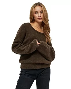 Minus Damski sweter z dzianiny Kestine, łupkowo-brązowy, XXL - Swetry damskie - miniaturka - grafika 1