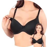 Biustonosze ciążowe - Lupo 3036 czarny 80C Biustonosz do karmienia - miniaturka - grafika 1