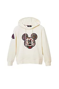 Desigual Sweter damski, biały, S - Swetry damskie - miniaturka - grafika 1