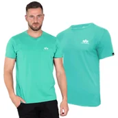 Odzież taktyczna i umundurowanie - Koszulka Alpha Industries Small Logo Basic 188505 676 - Atomic Green L - miniaturka - grafika 1