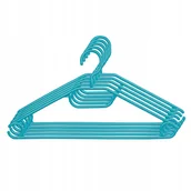 Wieszaki do szafy - Wieszak obrotowy na ubrania turkusowy 5 szt. - miniaturka - grafika 1