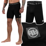 Kimona, stroje i obuwie - Spodenki Kompresyjne Męskie Pit Bull Pro New Logo Czarne R. Xxl - miniaturka - grafika 1