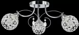ELEM Elegancka lampa sufitowa z kryształkami chromowana 8965/3 8C z serii WENUS - Lampy sufitowe - miniaturka - grafika 1