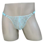 Majtki męskie - Sexy Męskie Stringi Koronkowe Przeźroczyste - rozmiar Uniwersalny - miniaturka - grafika 1