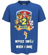 Moda i Uroda OUTLET - Koszulka dziecięca urodzinowa Psi Patrol prezent na 2 3 4 5 6 7 8 urodziny - miniaturka - grafika 1