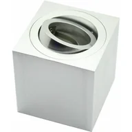 Lampy sufitowe - Reflektor sufitowy spot natynkowy Modus kwadratowy satynowy 1xGU10x10W wym: 8 x 8 cm aluminium IdeaLED - miniaturka - grafika 1