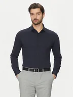 Koszule męskie - Michael Kors Koszula MD0MD91498 Granatowy Slim Fit - miniaturka - grafika 1