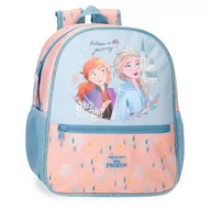 Plecaki szkolne i tornistry - Joumma Disney Frozen Believe in The Journey Plecak szkolny adaptacyjny do wózka niebieski 27 x 33 x 11 cm poliester 9,8 l, Niebieski, Plecak szkolny z możliwością dostosowania do wózka - miniaturka - grafika 1