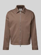 Kurtki męskie - Kurtka koszulowa o kroju slim fit z dwustronnym zamkiem błyskawicznym - miniaturka - grafika 1