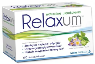 NORIS PHARMA Relaxum x 150 tabl powl - Układ nerwowy - miniaturka - grafika 1