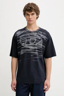 Diesel t-shirt bawełniany T-BOXT-T5 męski kolor granatowy z nadrukiem A18653.0AGCA - Koszulki męskie - miniaturka - grafika 1