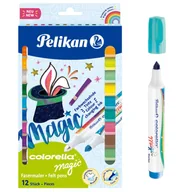 Przybory szkolne - Pelikan Flamastry Colorella Magic 12 kolorów - miniaturka - grafika 1