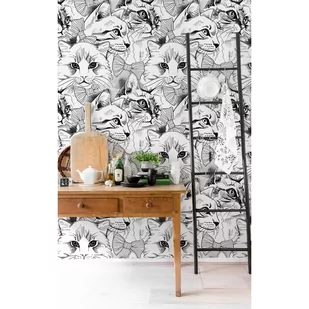 Flizelinowa tapeta Eleganckie koty 152x104 + klej - Tapety - miniaturka - grafika 1