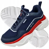 Buty sportowe damskie - lekkie buty damskie granat Big Star JJ274A117 - miniaturka - grafika 1