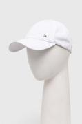 Czapki męskie - Tommy Hilfiger czapka z daszkiem kolor biały gładka - miniaturka - grafika 1