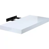 Półki do salonu - Stilista Półka ścienna Volato biała z połyskiem,70 cm - miniaturka - grafika 1