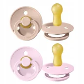 Smoczki uspokajające - BIBS 2-PACK S BLUSH & BABY PINK Smoczek Uspokajający kauczuk Hevea - miniaturka - grafika 1