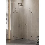 Kabiny prysznicowe - New Trendy EXK-3830 KABINA AVEXA GUNMETAL BRUSHED PI$90CIOKąTNA P 80x80x200 CZYSTE 6mm ACTIVE SHIELD - miniaturka - grafika 1