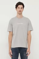 Koszulki męskie - Calvin Klein t-shirt bawełniany kolor szary wzorzysty - miniaturka - grafika 1