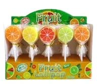 Gumy do żucia, lizaki, dropsy - Lizaki Fruit Lollipop Mix kolor 30 sztuk 450g - miniaturka - grafika 1
