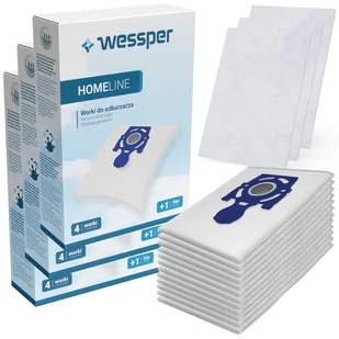Zestaw Worki do odkurzacza WESSPER HomeLine Zelmer Odyssey Meteor 2 Elf 2, 12 szt. + Filtr, 3 szt. - Worki do odkurzaczy - miniaturka - grafika 1