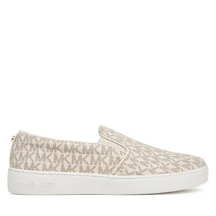 Tenisówki MICHAEL Michael Kors Keaton Slip On 43F7KTFP1B Beżowy - Trampki damskie - miniaturka - grafika 1