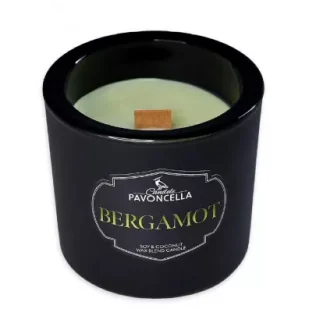 Świeczka sojowa Bergamot czarna 170g - Świece - miniaturka - grafika 1