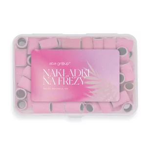 Aba Nakładki Na Frezy Walec Gradacja 120 100 szt Różowe - Pozostałe akcesoria kosmetyczne - miniaturka - grafika 2