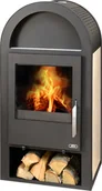Piece wolnostojące - ABX Piec kominkowy stalowy Stockholm 12 Aqua ceramika - miniaturka - grafika 1