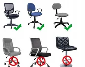 Fotele i krzesła biurowe - POKROWIEC NA FOTEL BIUROWY 2 CZĘŚCIOWY ELASTYCZNY - miniaturka - grafika 1