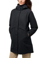 Płaszcze damskie - Jack Wolfskin Płaszcz damski, czarny, XS - miniaturka - grafika 1