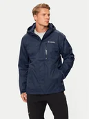 Odzież trekkingowa męska - Columbia Kurtka przeciwdeszczowa Pouring Adventure™ III 2117171 Granatowy Regular Fit - miniaturka - grafika 1