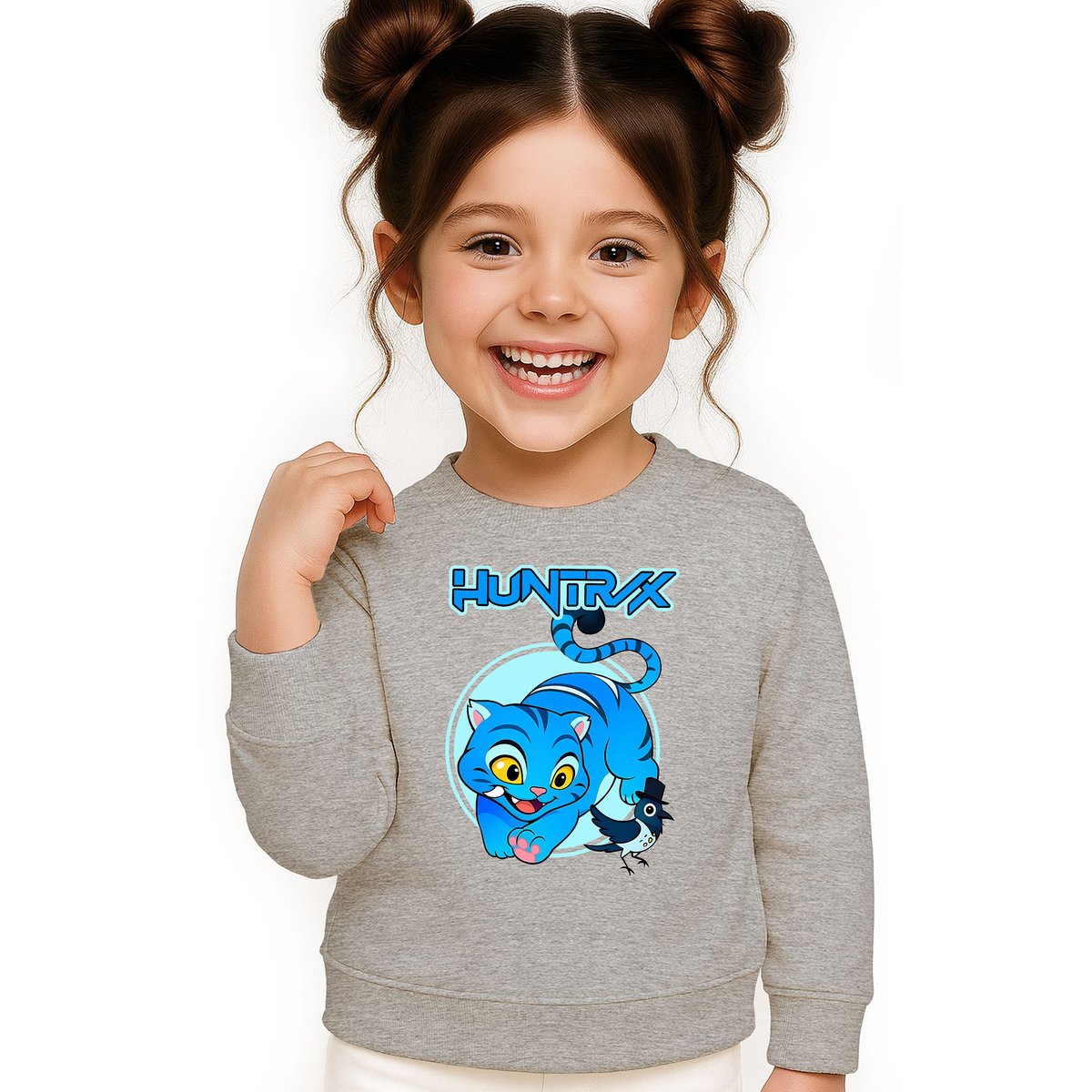 BLUZA DZIECIĘCA DERPY KOT DEMON HUNTERS HUNTRIX 134-140 BAWEŁNIANA JAKOŚĆ