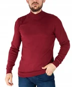 Swetry męskie - Sweter Wrangler SEASONAL KNIT W8D12PXRO Red L - miniaturka - grafika 1