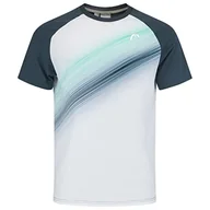 Koszulki i topy damskie - HEAD Topspin T-shirt, chłopięcy, granatowy/nadruk Vision, 128 mały - miniaturka - grafika 1