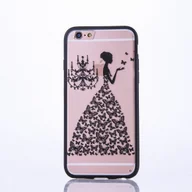 Etui i futerały do telefonów - Etui na telefon komórkowy Mandala do Apple iPhone 8 Plus Etui ochronne Motyw motyla Etui damskie Zderzak czarny - miniaturka - grafika 1