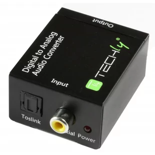 Techly Adapter Audio SPDIF Toslink Coaxial RCA na Analog RCA L/R 301139 - Adaptery i przejściówki - miniaturka - grafika 1