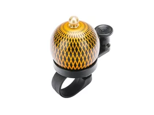 Dzwonek JH-808-3 mini "ding-dong" 38 mm. czarno-zloty et/ROMET - Dzwonki do roweru - miniaturka - grafika 1