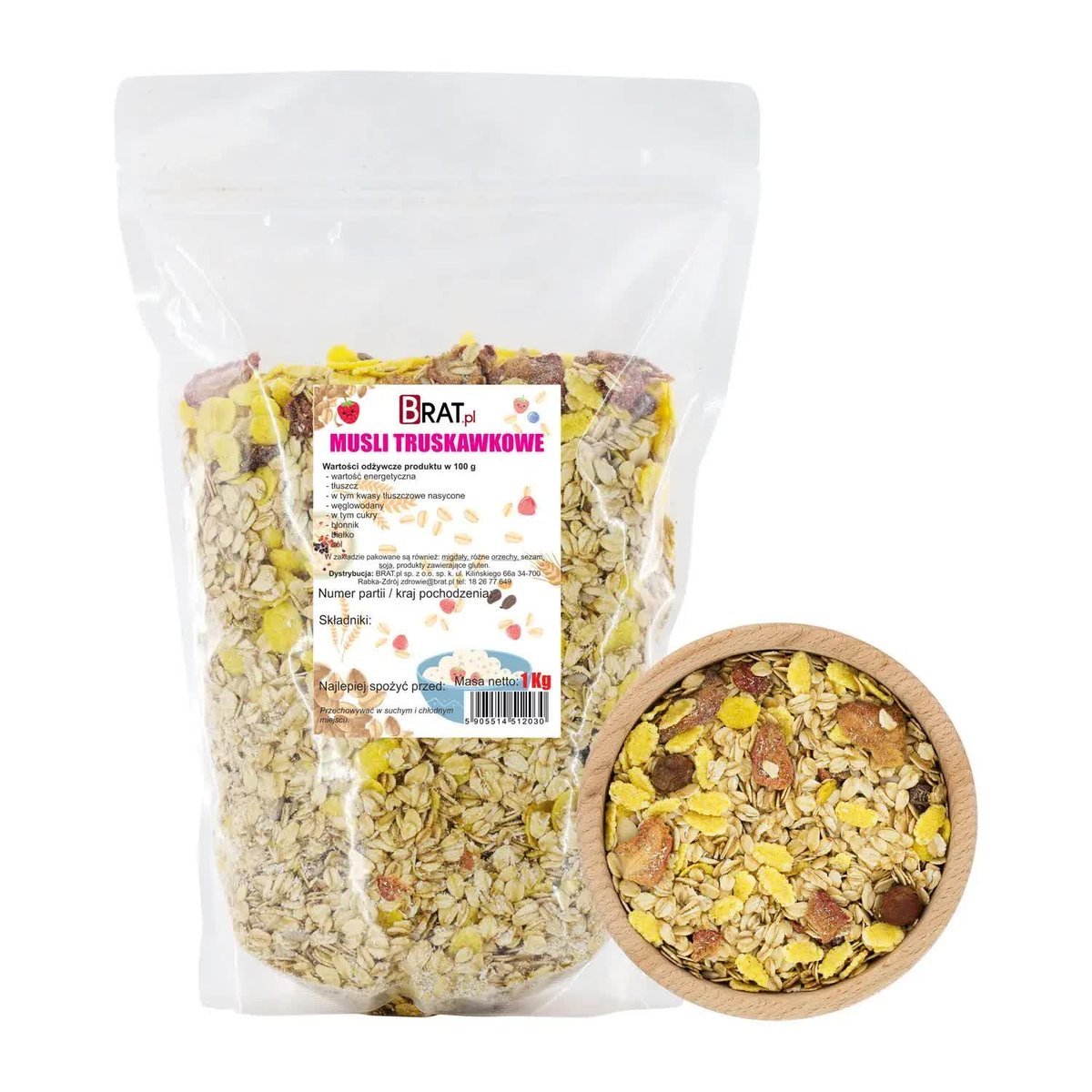 Musli truskawkowe 1kg