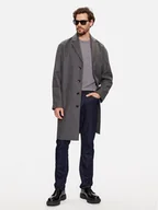 Płaszcze męskie - Calvin Klein Płaszcz wełniany K10K111745 Szary Regular Fit - miniaturka - grafika 1