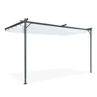 Pergola tarasowa przyścienna SPRINT WALL 4x2,7 Anthracite/White- HARDMAISTER - Kratki i pergole Pergola tarasowa przyścienna SPRINT WALL 4x2,7 Anthracite/White- HARDMAISTER - Kratki i pergole - miniaturka - grafika 1