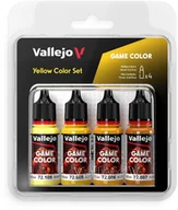 Akcesoria i części modelarskie - Vallejo: 72.378 - Game Color - Yellow Color Set 4x18 ml - miniaturka - grafika 1