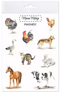 Magnesy Zwierzęta wiejskie - Mama Maluje - Magnesy - miniaturka - grafika 1