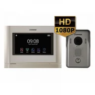 Akcesoria do domofonów i wideodomofonów - COMMAX Monitor 7&quot; z serii &quot;Fine View HD&quot; z doświetleniem LED, CDV-70MF z kamerą DRC-40YFD - miniaturka - grafika 1