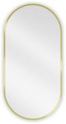 Lustra - Mexen Loft lustro łazienkowe owalne 80 x 40 cm, rama złota - 9851-080-040-000-50 - miniaturka - grafika 1