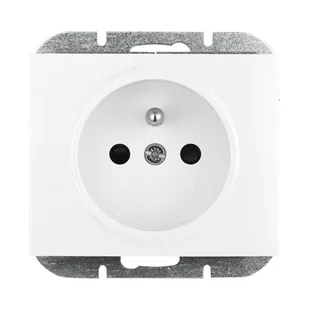 Abex Gniazdo pojedyncze z/u Nova - biały - Gniazdka elektryczne - miniaturka - grafika 1