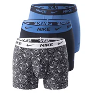 Majtki męskie - Męskie Bokserki NIKE TRUNK 3PK 000PKE1008BM7 – Wielokolorowy - miniaturka - grafika 1