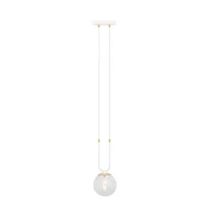 Emibig GLAM 1 WHITE/TRANSPARENT 1116/1 lampa wisząca szklane klosze GLAMOUR 1116/1 - Lampy sufitowe - miniaturka - grafika 1