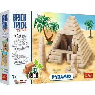 Trefl Brick Buduj z Cegły Podróże Piramida Budowla Starożytna, Naturalna Cegła, EKO Klocki z Cegły, DIY, Ponad 260 Cegieł, Dla Fanów Budowania, Zestaw Kreatywny dla Dzieci od 7 Lat 61550 - Zabawki konstrukcyjne - miniaturka - grafika 1